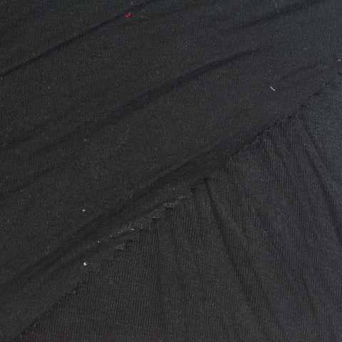 Viscose Stretch Jersey Knit Fabric, 200 gsm, 190 cm — Black