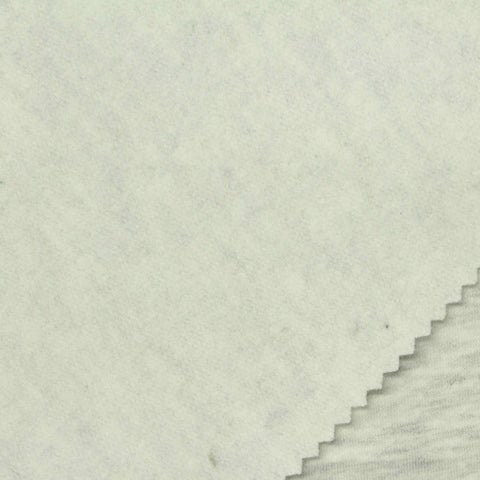 Light Grey Marl French Terry, Viscose-Poly, 278 gsm