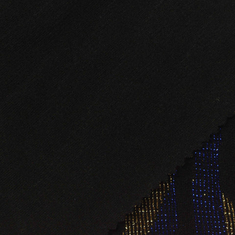 Blue Abstract Jacquard, Poly-Metallic