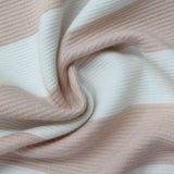 Light Pink Stripes Knit, Viscose — photo 1