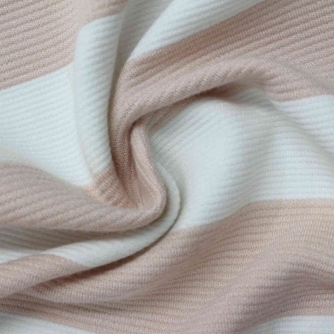 Light Pink Stripes Knit, Viscose
