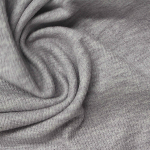 Heather Grey Marl Knit, Viscose-Poly, 280 gsm, 185 cm, ref EF-261098