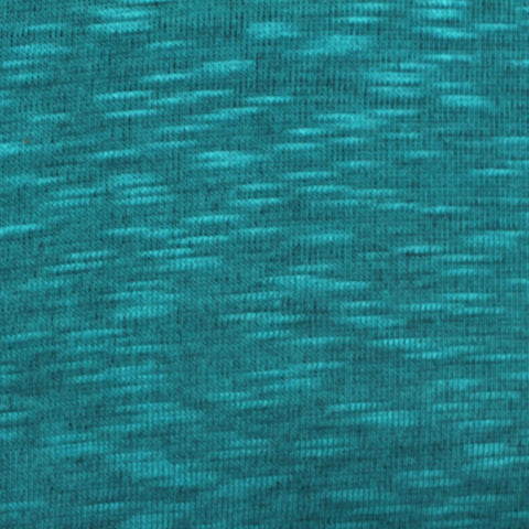 Dark Teal Marl Chunky Knit, Viscose-Poly, 200 gsm