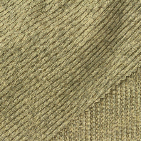 Light Beige Marl Rib Knit, Polyester, 230 gsm