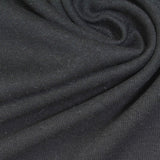 Cotton Scuba Knit Fabric, 223 gsm, 175 cm — Black — photo 1