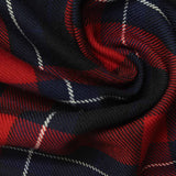 Red Plaid Woven, Poly-Viscose, 205 gsm — photo 1