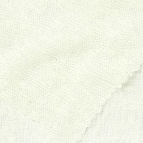 Off-White Jersey Knit, Viscose-Poly