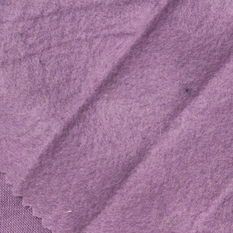 Polyester Cotton French Terry Fabric, 237 gsm, 170 cm — Purple