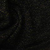 Polyester Cotton Metallic French Terry Fabric, 330 gsm, 170 cm — Black — photo 1