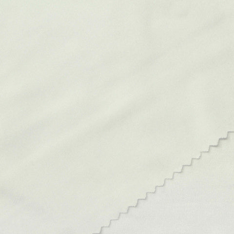 Polyester Stretch Milk Silk Knit Fabric, 290 gsm, 170 cm — White