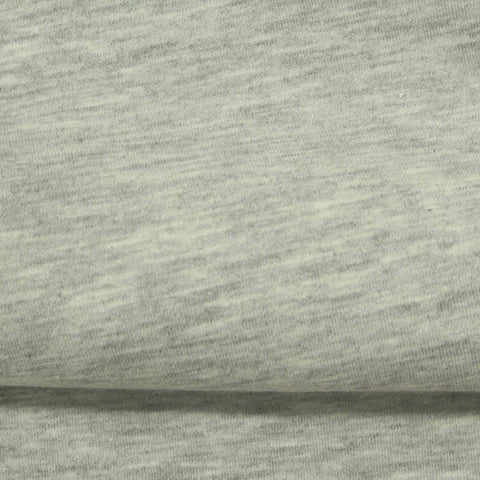 Heather Grey Marl Scuba Knit, Poly-Cotton