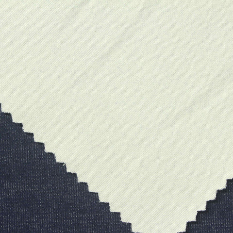 Dark Blue Marl Scuba Knit, Poly-Cotton, 370 gsm