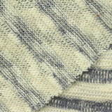 Cream Horizontal-Stripe Chunky Knit, Cotton-Poly, 260 gsm — photo 1