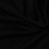 Viscose Polyester Stretch Interlock Knit Fabric, 217 gsm, 155 cm — Black — photo 1