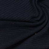 Cotton Polyester Stretch Knit Fabric, 250 gsm, 160 cm — Navy — photo 1