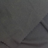 Polyester Stretch Sateen Fabric, 215 gsm, 155 cm — Black — photo 1