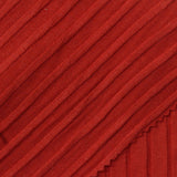 Viscose Polyester Stretch Rib Knit Fabric, 300 gsm, 135 cm — Red — photo 1