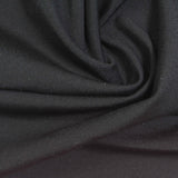 Viscose Nylon Stretch Ponte Knit Fabric, 240 gsm, 155 cm — Black — photo 1