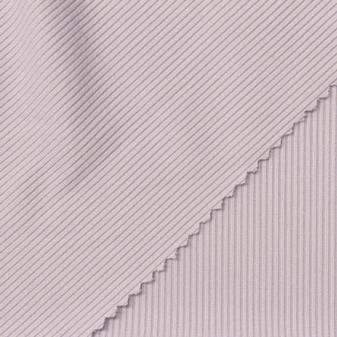 Lavender Vertical-Stripe Rib Knit, Polyester