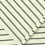 Dark Grey Horizontal-Stripe Jersey Knit, Modal-Cotton — photo 1