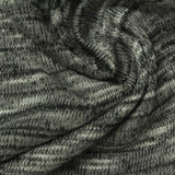 Black Marl Chunky Knit, Viscose-Poly, 170 gsm, 170 cm — photo 1