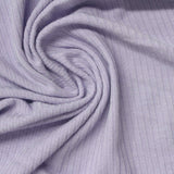 Polyester Viscose Stretch Rib Knit Fabric, 205 gsm, 143 cm — Purple — photo 1