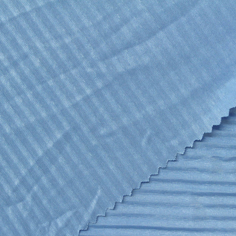 Polyester Stretch Jersey Knit Fabric, 168 gsm, 156 cm — Blue