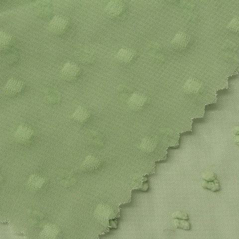 100% Polyester Chiffon Fabric, 85 gsm, 148 cm — Green
