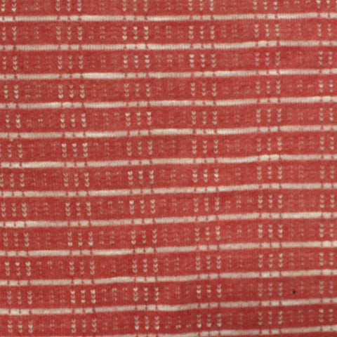 Terracotta Horizontal-Stripe Jacquard, Poly-Viscose