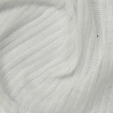100% Polyester Rib Knit Fabric, 98 gsm, 151 cm — White — photo 1