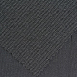 Brushed Polyester Stretch Rib Knit Fabric, 280 gsm, 165 cm — Grey — photo 1
