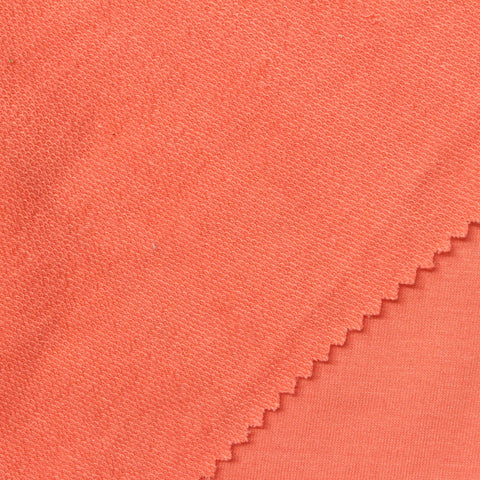Coral Marl French Terry, Poly-Viscose