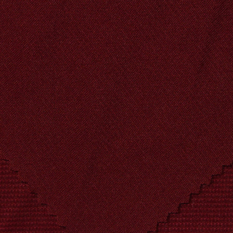 100% Polyester Rib Knit Fabric, 210 gsm — Red