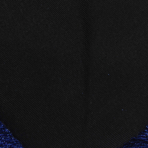 Navy Marl Crepe, Nylon-Metallic