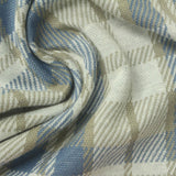 Blue Plaid Jacquard, Polyester — photo 1