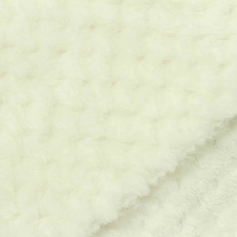 Jacquard 100% Polyester Sherpa Fleece Fabric, 300 gsm — Beige