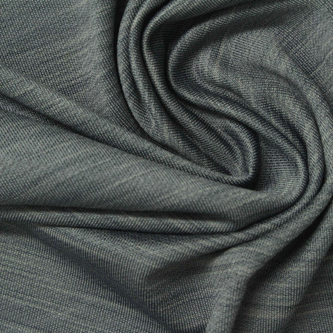 Grey Heathered-Marl French Terry, Polyester, 205 gsm