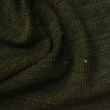 Dark Green Marl Waffle Knit, Cotton-Poly — photo 1