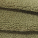 100% Polyester Sherpa Fleece Fabric, 330 gsm, 167 cm — Khaki — photo 1