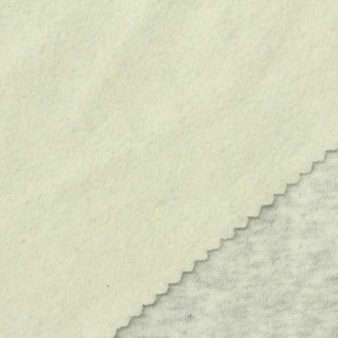 Light Grey Marl French Terry, Cotton-Poly, 247 gsm