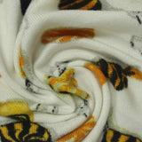 Polyester Stretch Chunky Knit Fabric, 155 gsm, 150 cm — White — photo 1