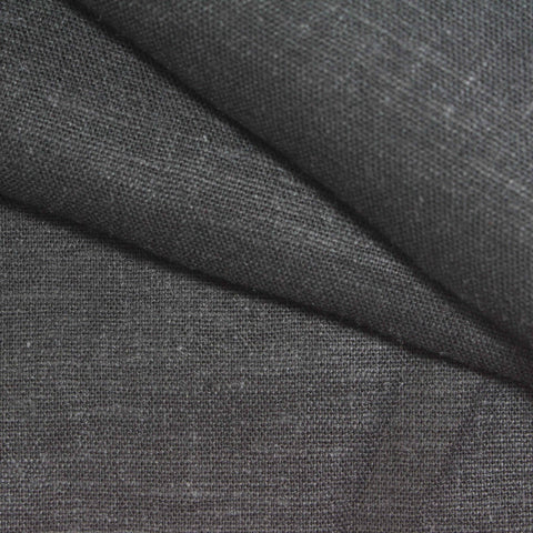 Dark Grey Marl Woven, Linen-Viscose, 226 gsm