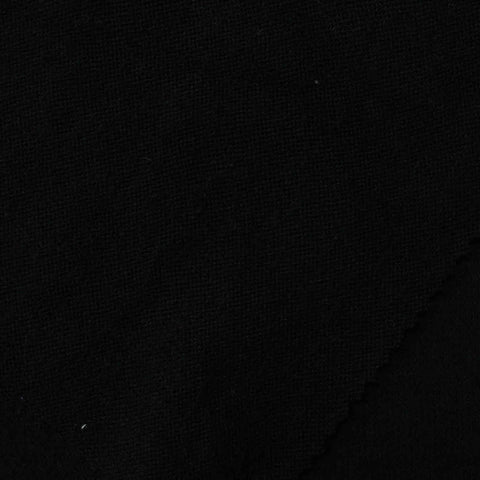 Acrylic Stretch Knit Fabric, 200 gsm, 180 cm — Black