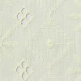 Cream Geometric Voile, Cotton — photo 1