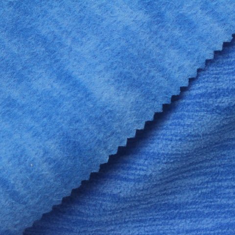 Royal Blue Textured Fleece, Polyester