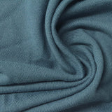 Polyester Stretch Chunky Knit Fabric, 190 gsm, 160 cm — Blue — photo 1
