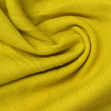 Cotton Polyester Stretch Interlock Knit Fabric, 270 gsm, 160 cm — Yellow — photo 1