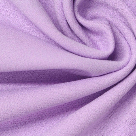 Polyester Stretch Linen-Look Fabric, 220 gsm, 165 cm — Purple