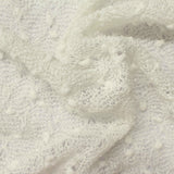 White Textured-Dot Jacquard, Polyester — photo 1