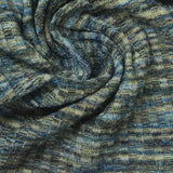 Blue Marl Rib Knit, Polyester, 270 gsm — photo 1